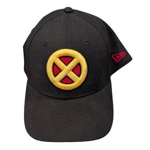 New Era X-Men Hat Medium/Large Black 39THIRTY Marvel Comics Stretch Fit Cap